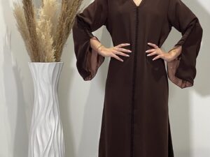 Inaya Marron foncé / rose poudré